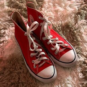 Red High-Top converse Sneakers